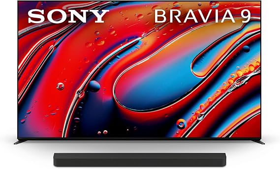 Sony 65 Inch Mini LED QLED 4K Ultra HD TV BRAVIA 9 Smart Google TV with Dolby Vision HDR and Exclusive Features for PlayStation 5 (K-65XR90), 2024 Model BRAVIA Theater Bar 8 Sound Bar