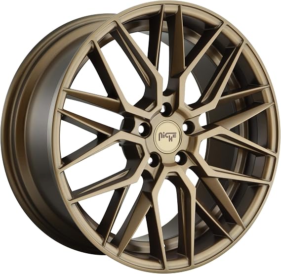 NICHE GAMMA Matte Bronze Wheel with Aluminum (19 x 8.5 inches /5 x 112 mm, 42 mm Offset)