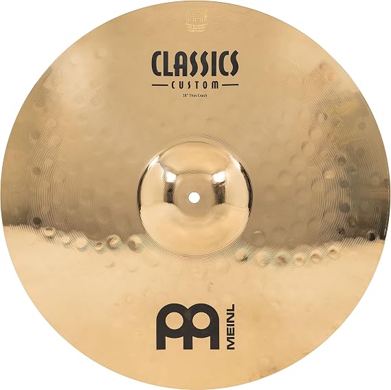 Meinl Cymbals Classics Custom 18" Thin Crash MADE IN GERMANY | Cymbal for Drum Set, Brilliant Finish B12 Bronze