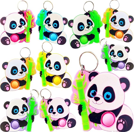 20 Packs Push Fidget Bubble Fidget Sensory Silicone Squeeze Mini Pop Keychain,Small Car Robot Stress Relief Party Favors Backpack Decor