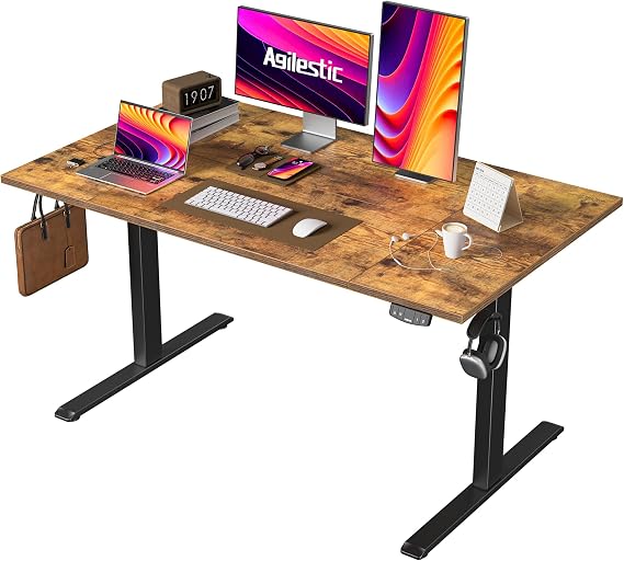 Agilestic Height Adjustable Electric Desk, 2 Memory Height, 140x80cm