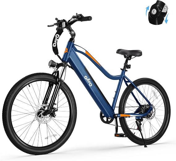 Qlife Cityone Electric Bike for Adults, 26" Ebike with 2.1" Tire, Up to 40 Miles, Built-in Removable Battery, Peak 1200W&750W Motor E-Bikes, Electric Mountain Bicycle
