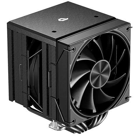 CPU Cooler Air, Dual Tower CPU Cooler with 120mm PWM Fan,6 Heat Pipes CPU Air Cooler for AM5/AM4/AM3, Cooler for PC Compatible with Intel LGA 1851/1700/1150/2011/2066/1151/1155/1156(Black)