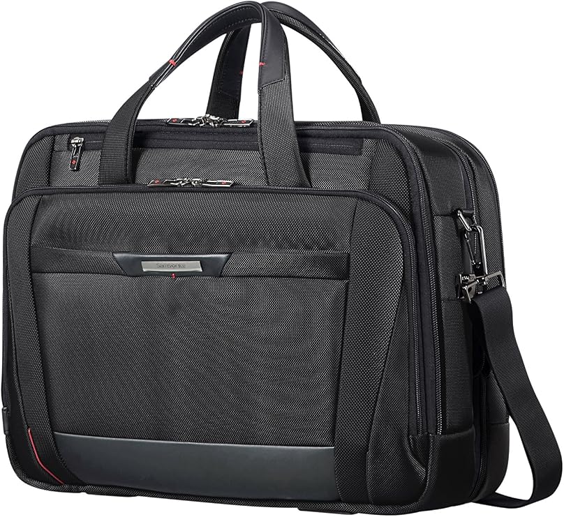 Samsonite Pro -DLX 5 - 17.3 Inch Expandable Laptop Bag, 46 cm, 24.5/31 l, black (black)