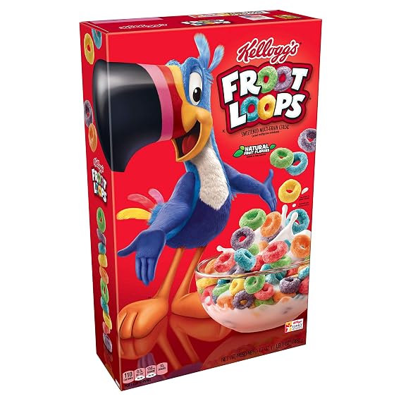 Kellogg's Frosted Flakes Cereal - Sweet Breakfast that Lets Your Great Out, Fat-Free, 19 oz Box