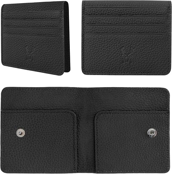 Modica Sazara – Genuine Leather Super Slim Minimalist Wallet, Modern Design, Casual Use, Slim Card Holder