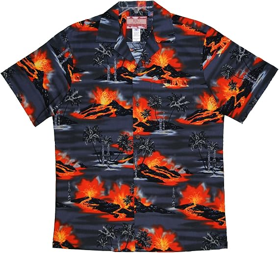 RJC Mens Kilauea Big Island Volcano Shirt
