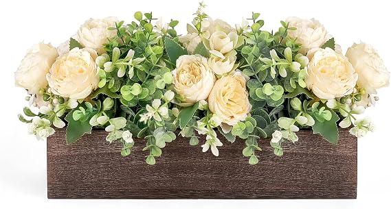 Dahey Artificial Flowers Farmhouse Centerpieces for Coffee Table Decor