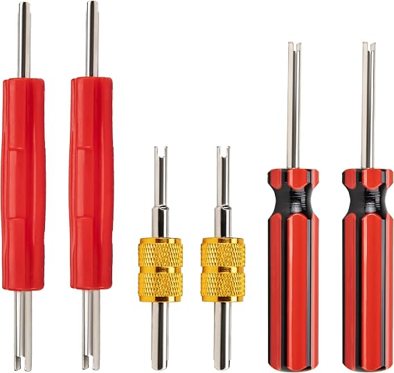 BFXM 6 Pcs Valve Stem Removal Tool, Valve Core Removal Tool