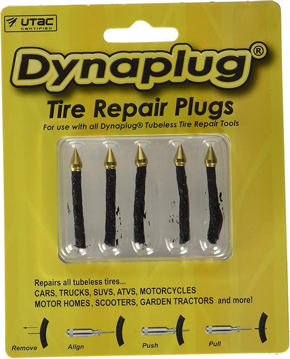 Dynaplug 1014 Tire Repair Refill Plug - Pack of 5 - Motorcycle, Car, Truck and Other Tubeless Tires