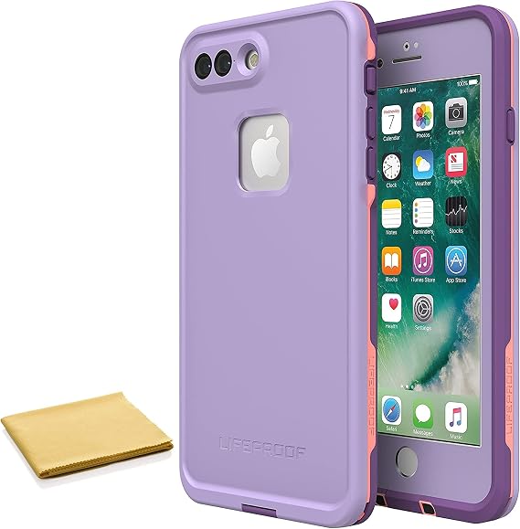 LifeProof FRE Series Waterproof Case for iPhone 8 Plus & 7 Plus (ONLY) - with Cleaning Cloth - Non Retail Packaging - Chakra