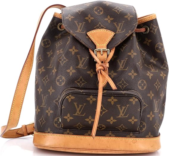 Pre-Loved Vintage Montsouris Backpack Monogram Canvas MM, Brown