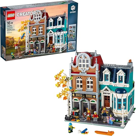LEGO Creator Expert Bookshop 10270 Modular Building, Home Decor Display Set for Collectors, Advanced Collection, Gift Idea for 16 Plus Year Olds