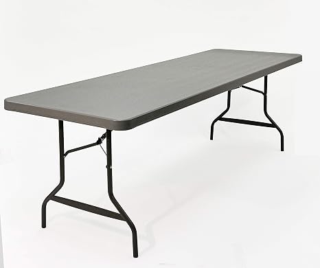 Iceberg IndestrucTable Commercial Folding Table, 5 ft, Charcoal