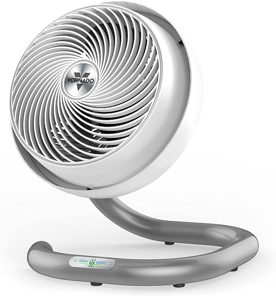 Vornado 623DC Energy Smart Mid-Size Air Circulator Fan with Variable Speed Control, Signature Vortex Airflow, Powerful Cooling, Targeted Airlfow, Manual Control Dial, Fan for Bedroom and Home, White