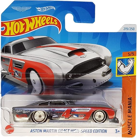 Hot Wheels - Aston Martin DB4GT High Speed Edition - Muscle Mania 5/5 - HRY86 - Short Card - ZAMAC - Mattel 2024 - 1:64