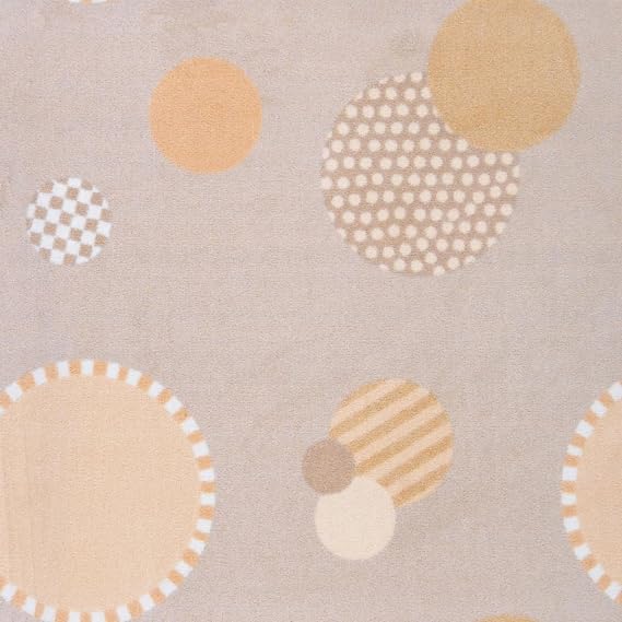Joy Carpets Playful Patterns Baby Dots Area Rug, Beige