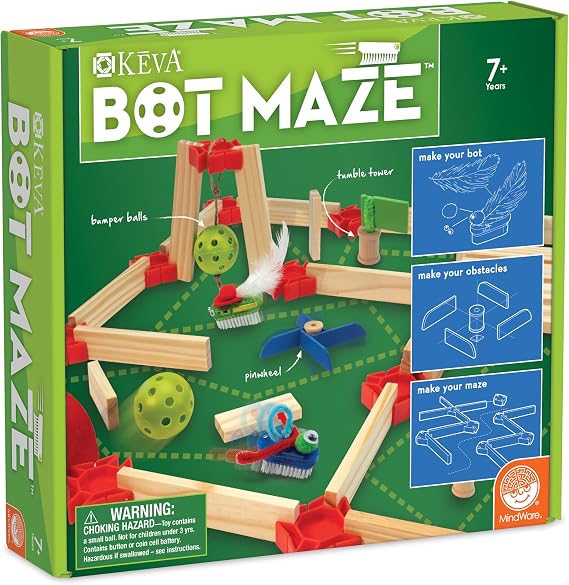 MindWare KEVA Bot Maze STEM Building Toy