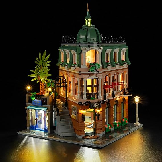 BRIKSMAX Led Lighting Kit for Creator Expert Boutique Hotel - Compatible with Lego 10297 Building Blocks Model- Not Include The Lego Set
