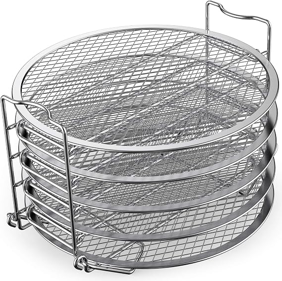 SICHEER Dehydrator Rack Stainless Steel Stand Accessories Compatible with Ninja Foodi Pressure Cooker and Air Fryer 6.5Quart
