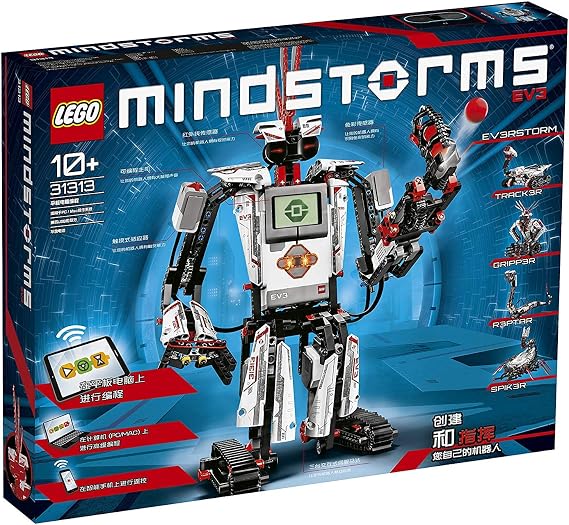 LEGO 31313 Mindstorms EV3 Robotics Kit, 5 in 1 App Controlled Model with Programmable Interactive Toy Robot, RC, Servo Motor and Bluetooth Hub, Coding Skills Boost Set for Kids
