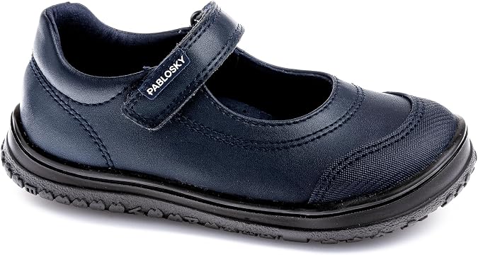 Pablosky Leader-Tech Girls' Schoolboys with Sticky Closure