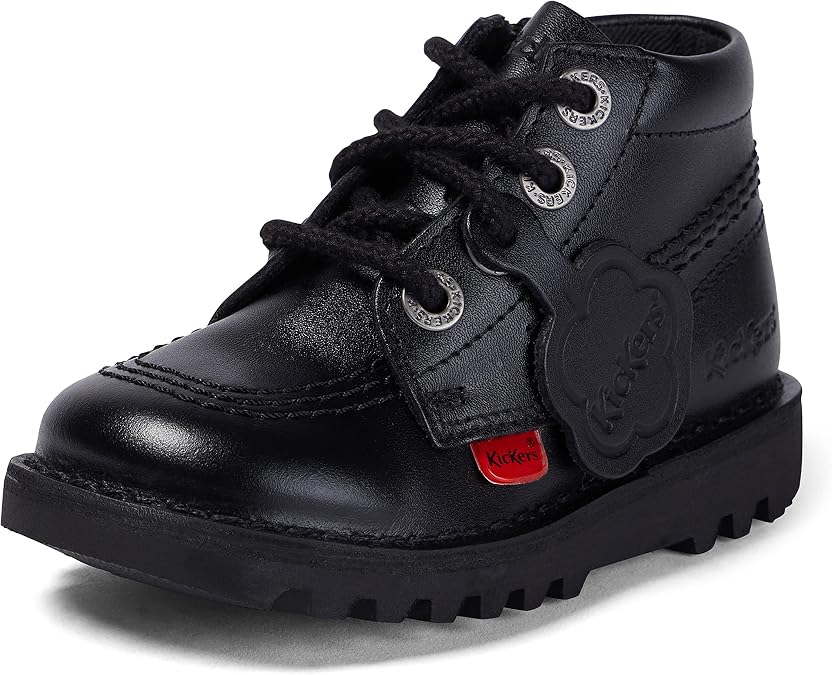 Kickers Infants Kick Hi Zip Boots Black 3.5 | Casual Boots