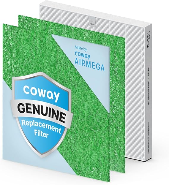 COWAY Airmega AP-1512HH & 200M Filter Replacement Set, HEPA and Allergen Filter, AP-1512HH-FP Allergen (Pack of 2)