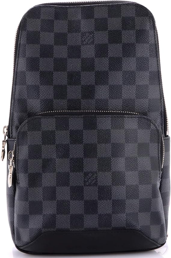 Pre-Loved Avenue Sling Bag Damier Graphite, Black