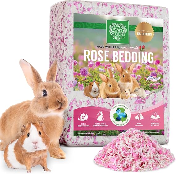 Small Pet Select Rose Paper Bedding, Odor Control, 56 L