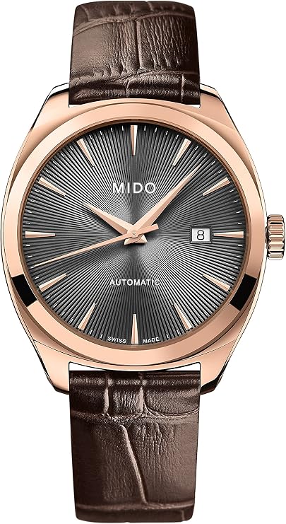 MIDO Belluna Royal Gent - Swiss Automatic Watch for Men - Anthracite Dial - Case 41.8mm - M0245073606100