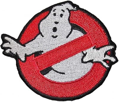 Ghostbusters No-Ghost Logo 4 Inches Wide Iron OnSew On Embroidered Patch