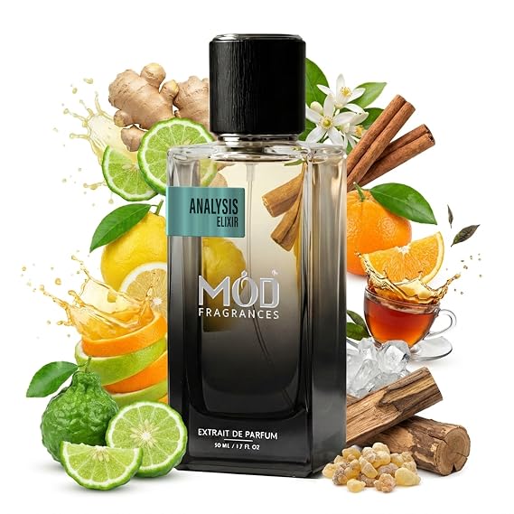 Analysis Elixir Extrait de Parfum for Men | Long Lasting Fresh Aromatic Fragrance, Bergamot, Ginger, Black Tea & Ambroxan, Luxury Scent, Daily Wear and Special Occasions