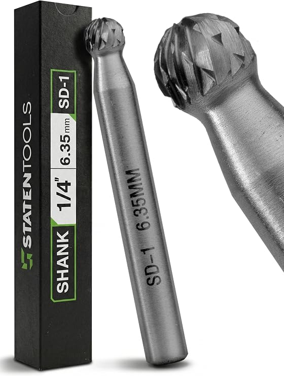 SD-1 Carbide Burr 1/4 In Shank Double Cut Die Grinder