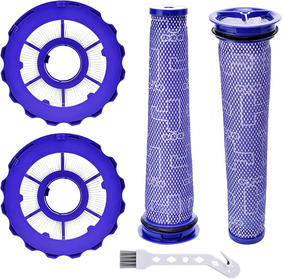 2 Pack Post-Motor Filters & 2 Pack Pre-Motor Filters Replacement for Dyson DC40 Multi Floor,DC40 Animal,Light/Slim Ball Animal, Origin and Total Clean Vacuums, Compare to Part 923587-02 & 922676-01