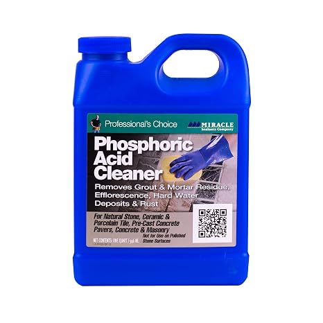 Miracle Sealants Phosphoric Acidic Cleaner & Grout Haze Remover, Quart