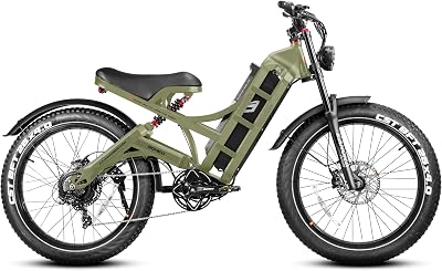eAhora 2025 Romeo Pro II - 4000W 46MPH Dual Motor Electric Bike for Adults, 70Ah 200 Miles Long Range Electric Bike with PMS Tech, 7-Speed Gear System - Pedal Assist - Black