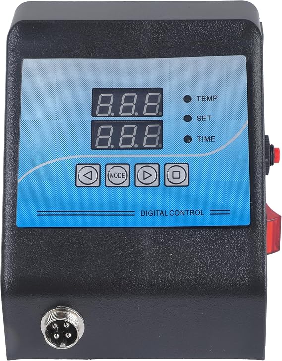 110V/220V Digital Control Box Press Machine Temperature Control Box Heat Transfer Printer Temp Controller 1300W High Accuracy Sensors