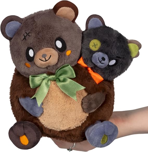 Squishable - Mini Two - Headed Bear - Spooky Collection - 9 in - Soft Toy Collectible Stuffed Animal