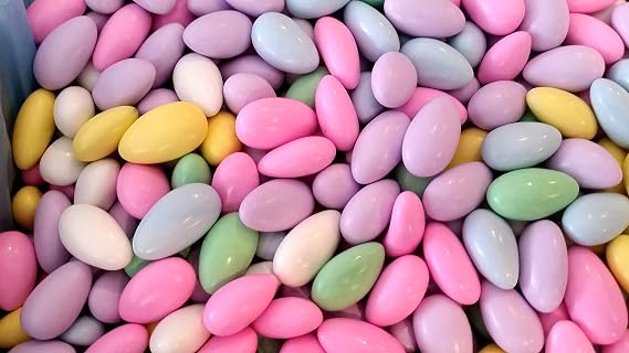 Sconza Assorted Jordan Almonds 3 Pound (48 OZ)
