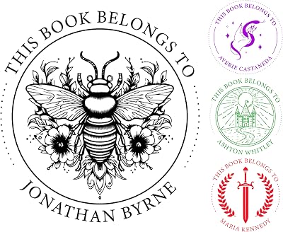 Book Stamp, Ex Libris, from The Library of, Personalized Book Stamp, This Book Belongs to Personalized Library Stamp, Custom Book Stamp, Self-Inking Rubber Custom Teacher Stamps Embosser