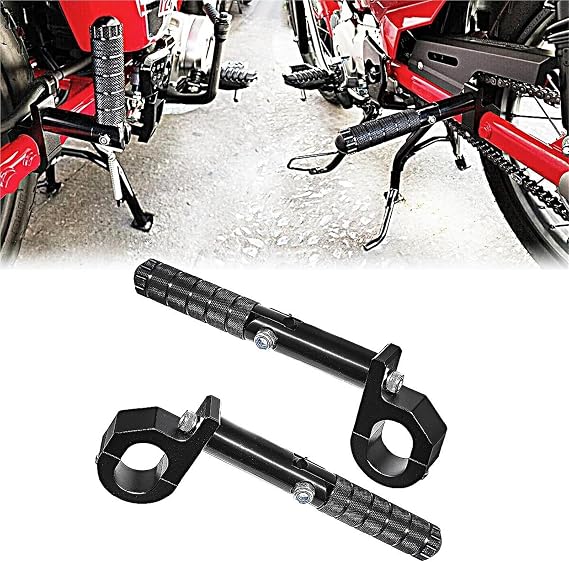 Motorcycle Black Rear Passenger Bracket With Foot Pegs For CT125 Trail 125 Hunter Cub 2020 2021 2022 2023