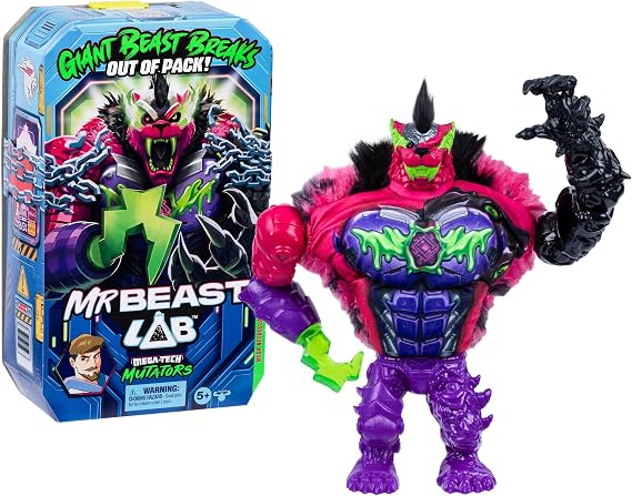 MRBEAST LAB MEGA-TECH Mutator NecroClaw, Poseable Action Figures