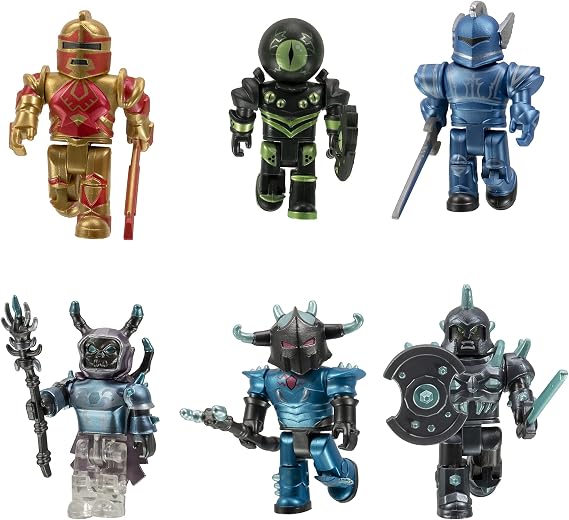 Roblox Action Collection - Roblox 15th Anniversary Gold 6 Figure Pack Premium Virtual Items