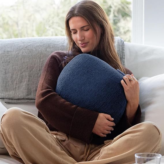 Quiet Mind Sensory Weighted Pillow for Stress & Anxiety Relief, Blueberry