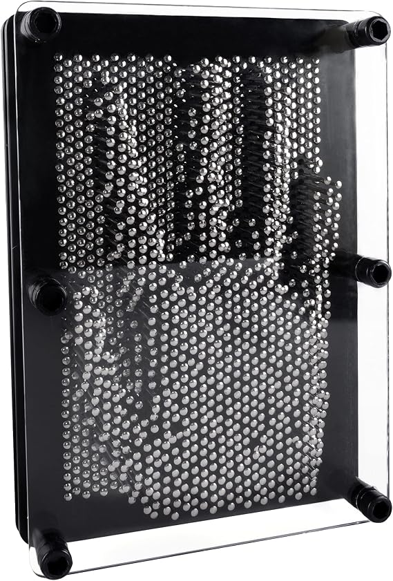 Super Z Outlet 3D Pin Art Board - Metal Fidget Sensory Toy for Stress Relief & Creativity