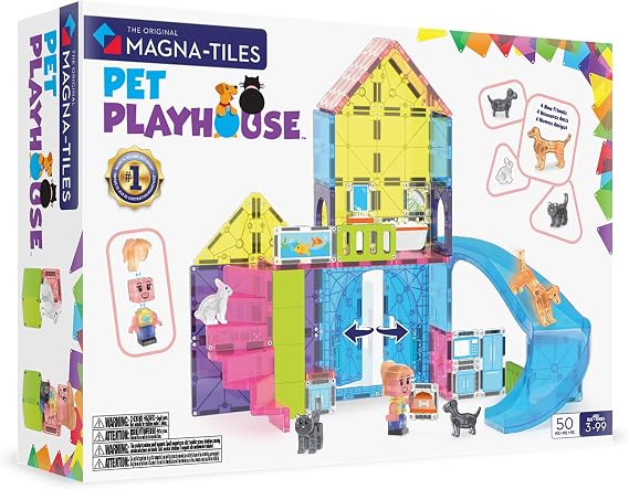 MAGNATILES Pet Playhouse 50 Parça