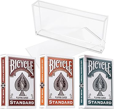 Bicycle Playing Cards 3 Deck Color Series Bundle. Collector's Bundle Including 3 Rider Back Decks Pumpkin, Cinnamon and Wintergreen. Includes Clear Acrylic Display Case.
