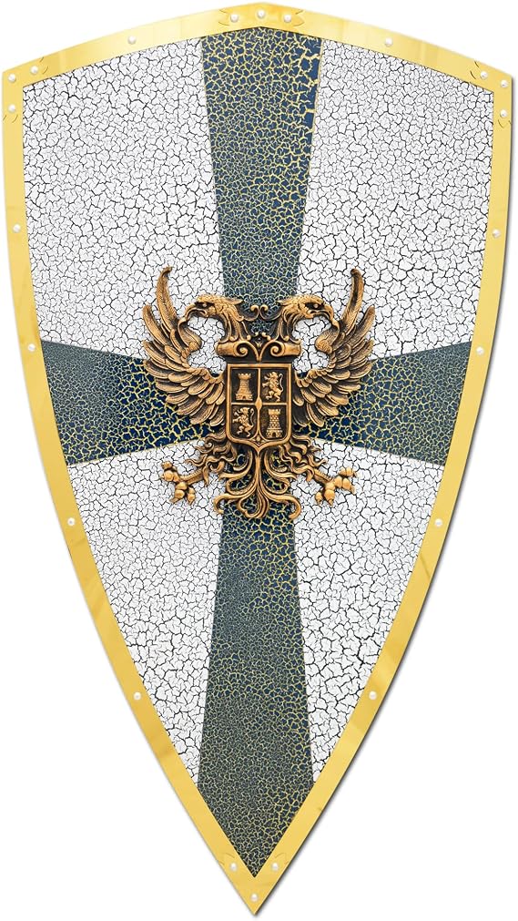 Medieval Warrior Holy Roman Empire Shield with Display Stand