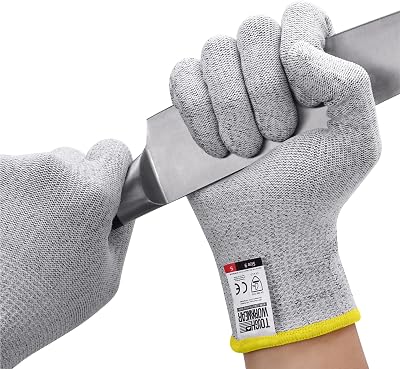 Tough Outfitters Cut Resistant Gloves - Chef Food Grade Cutting Kitchen Glove - Blade Proof Work Safety Gloves